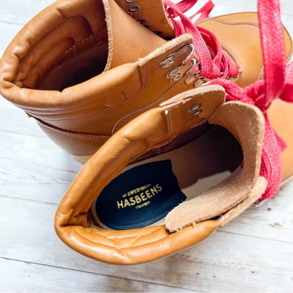 Swedish Hasbeens Trail Boot Nature Brown Size 36 US 6 NWOT - Picture 8 of 11